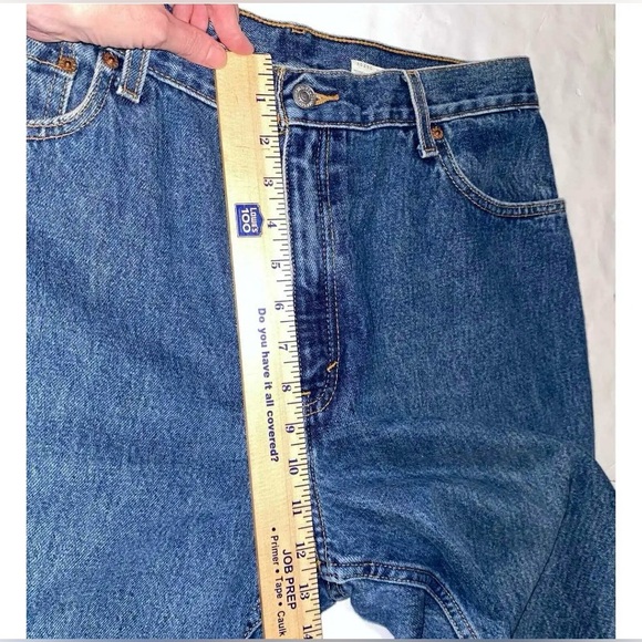 Levi’s 550 mens denim size 14 reg M relaxed fit tapered lef - Picture 7 of 8